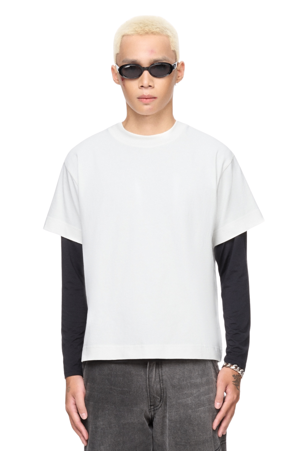 [BEUTER] BLANK WHITE BOXY T-SHIRT