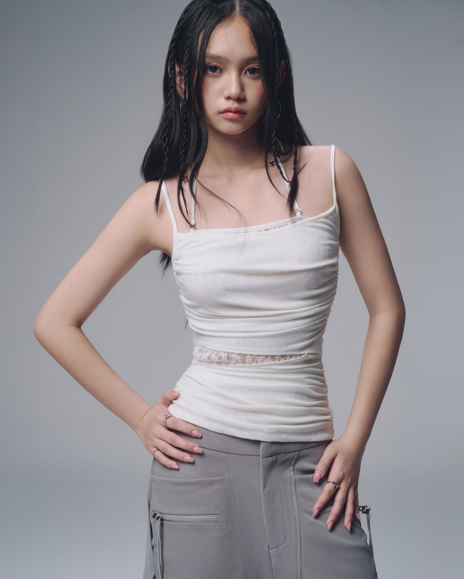 [Bunnyhill] AYSEL LACE PANEL TOP