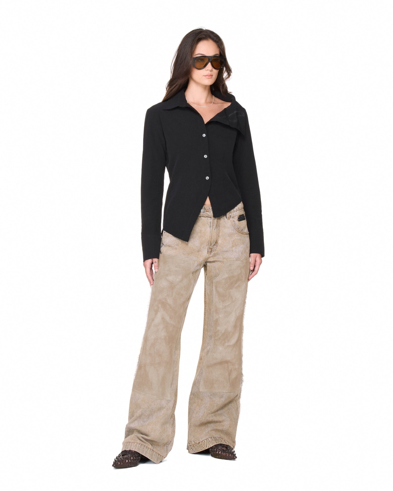 [BEUTER] WMNS ASYMMETRIC SHIRT