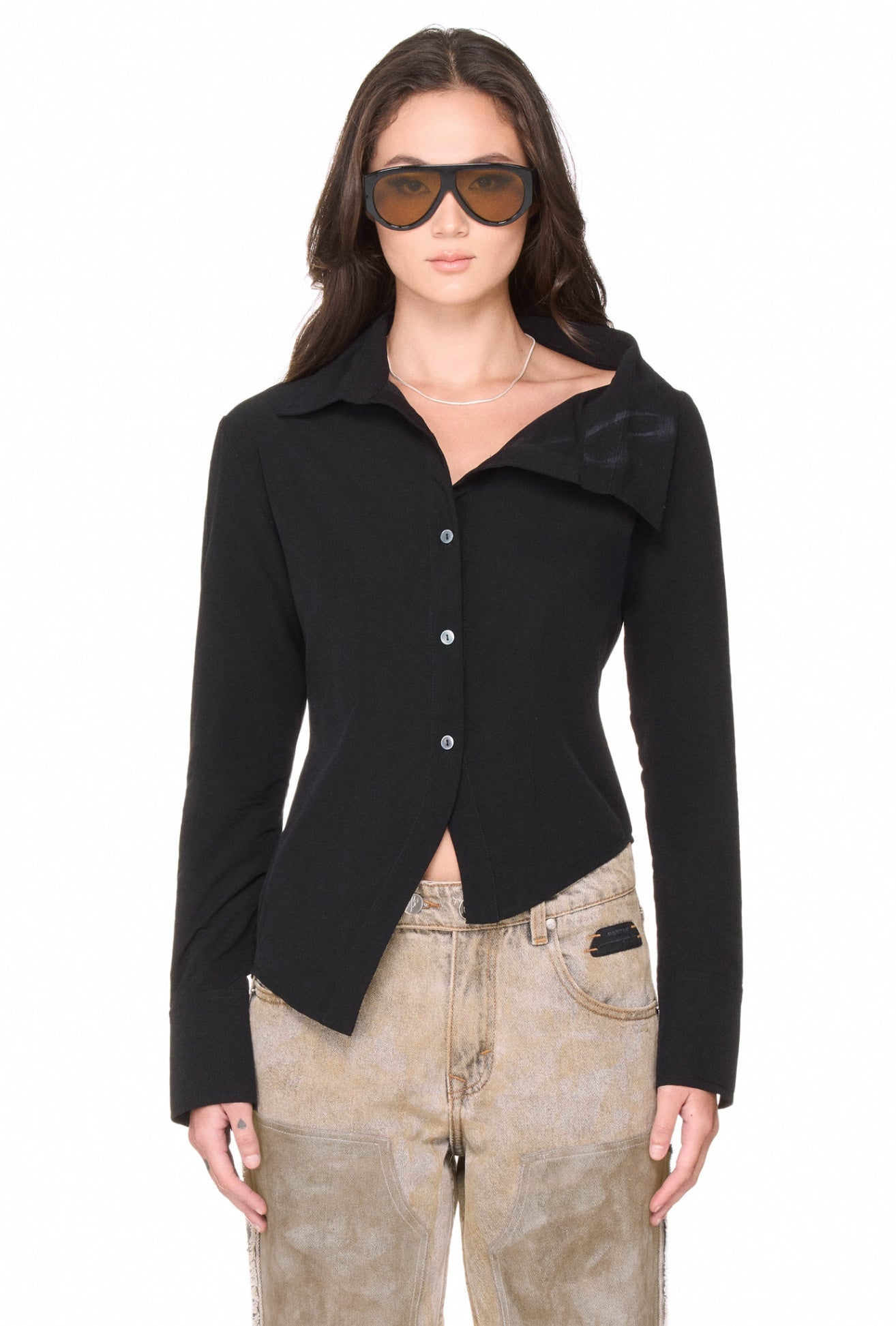 [BEUTER] WMNS ASYMMETRIC SHIRT