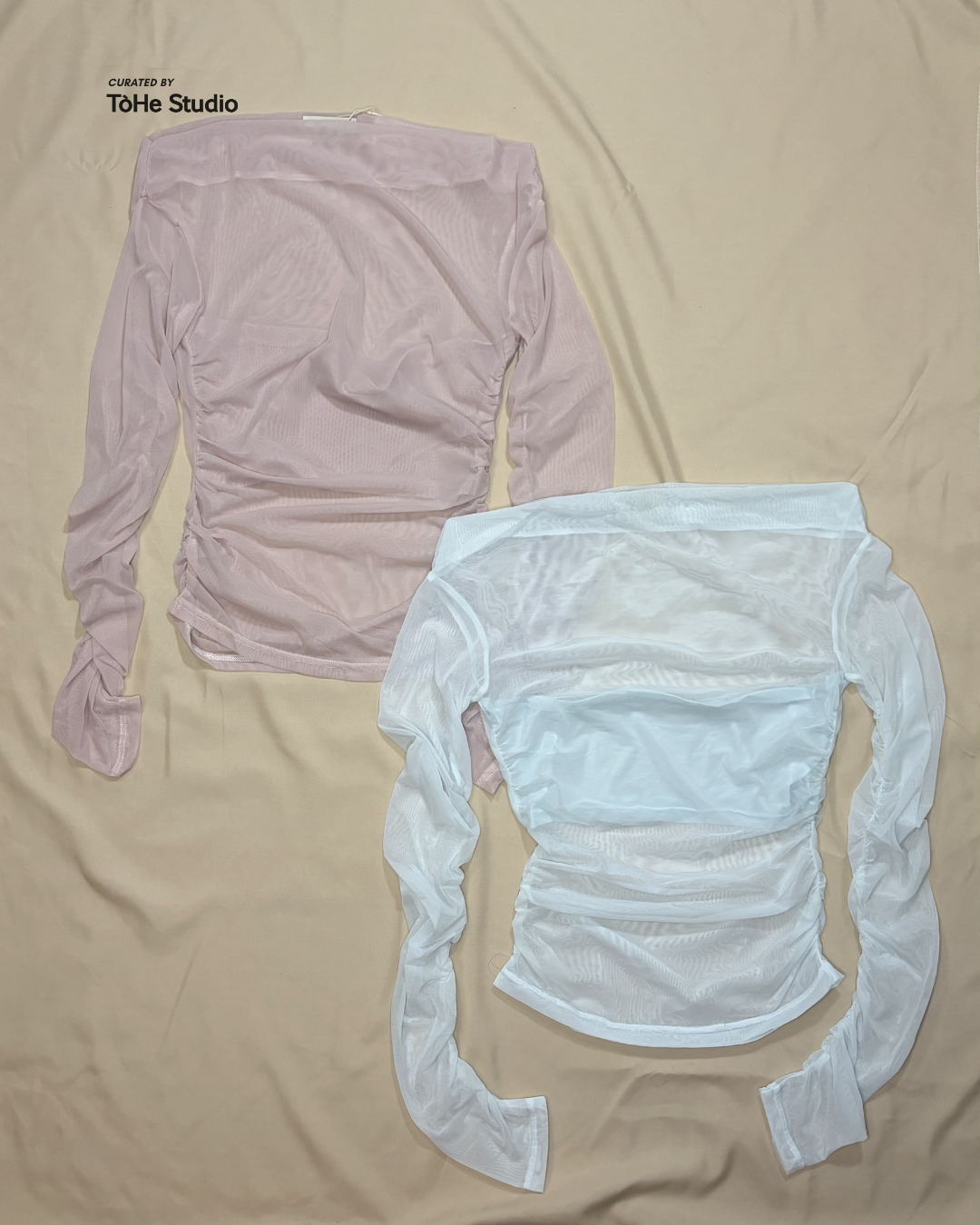 [The Stan] MESH LONG SLEEVE TOP