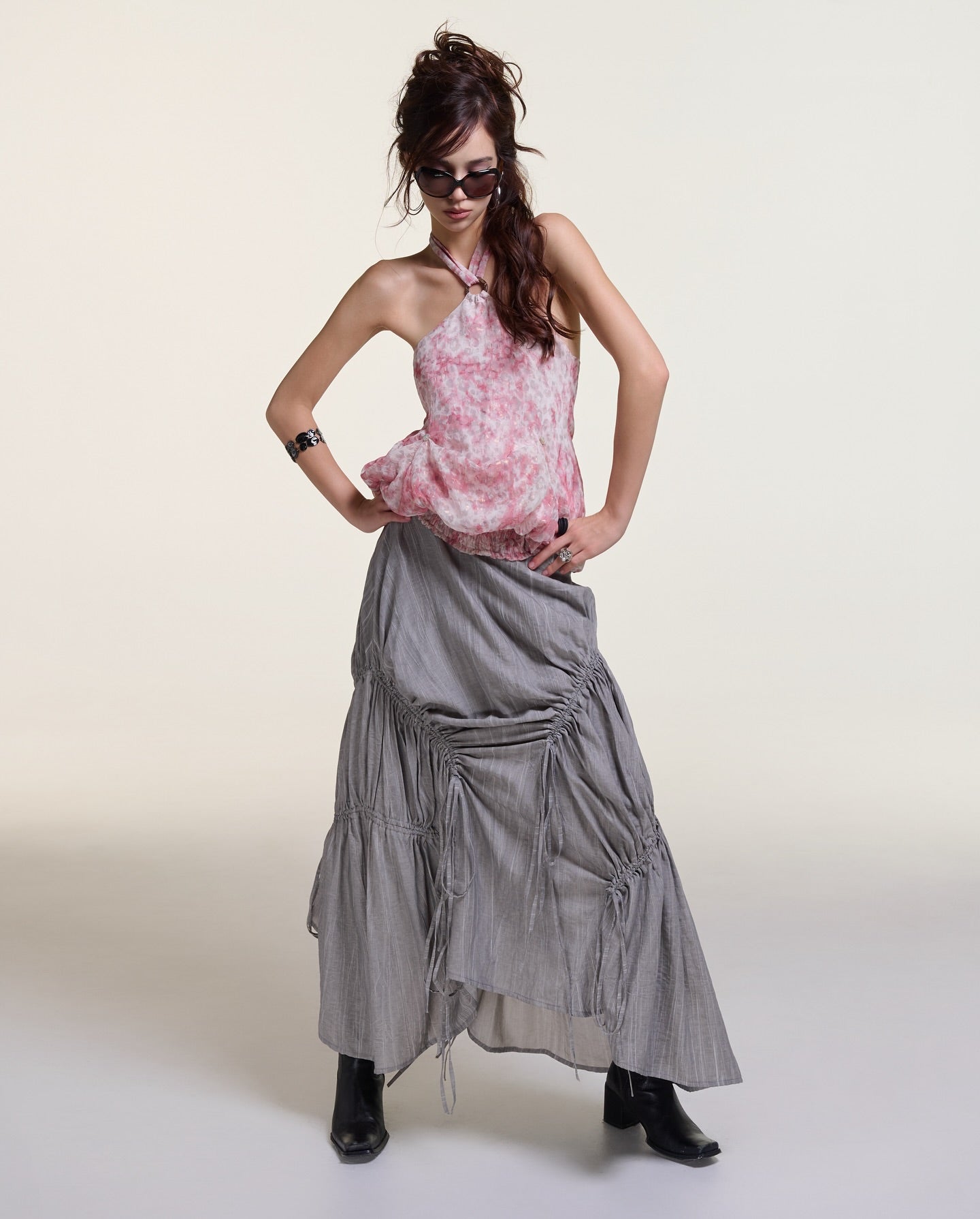 [into.eight] THREAD SKIRT