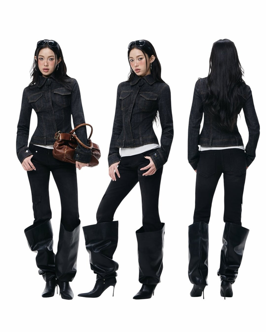 [The Stan] AVA DENIM TOP