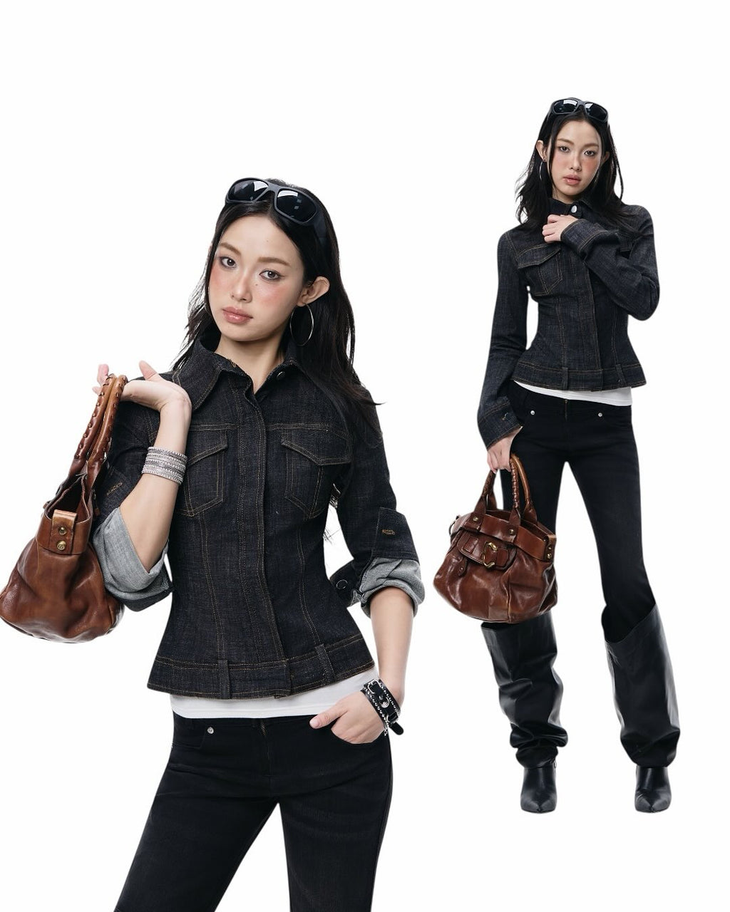 [The Stan] AVA DENIM TOP