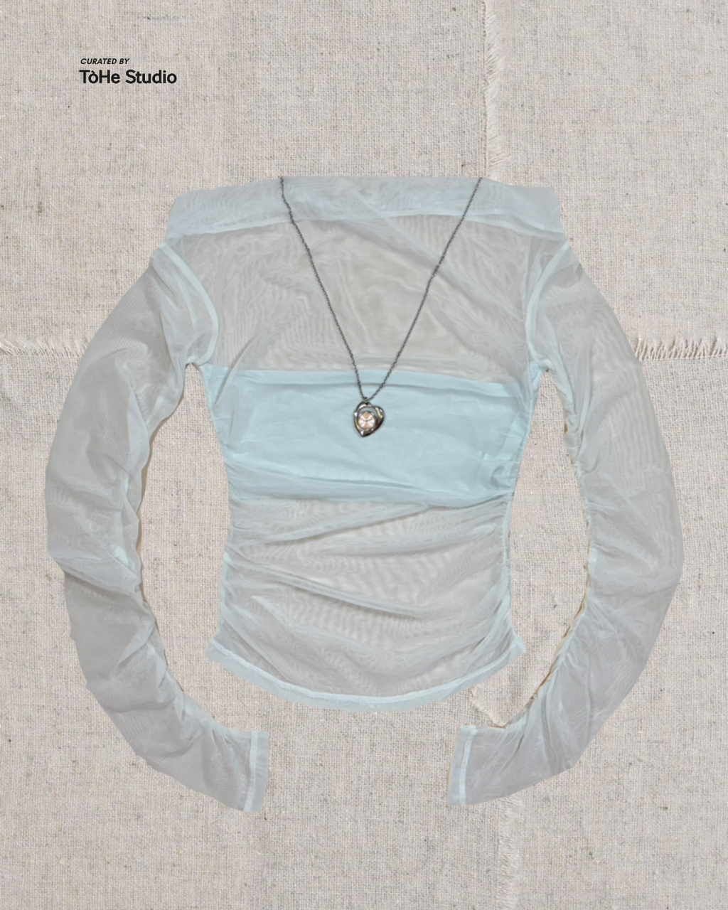 [The Stan] MESH LONG SLEEVE TOP