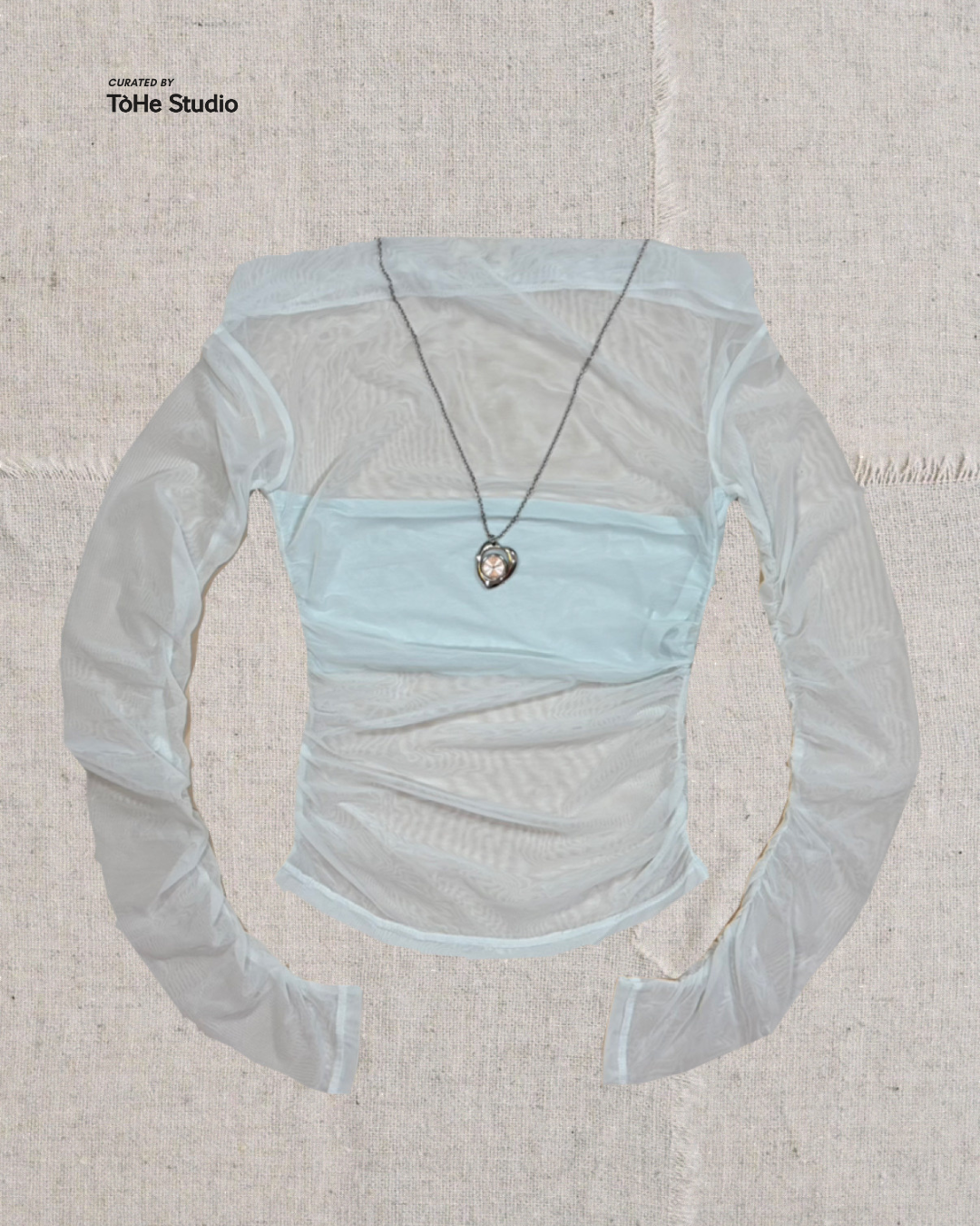 [The Stan] MESH LONG SLEEVE TOP