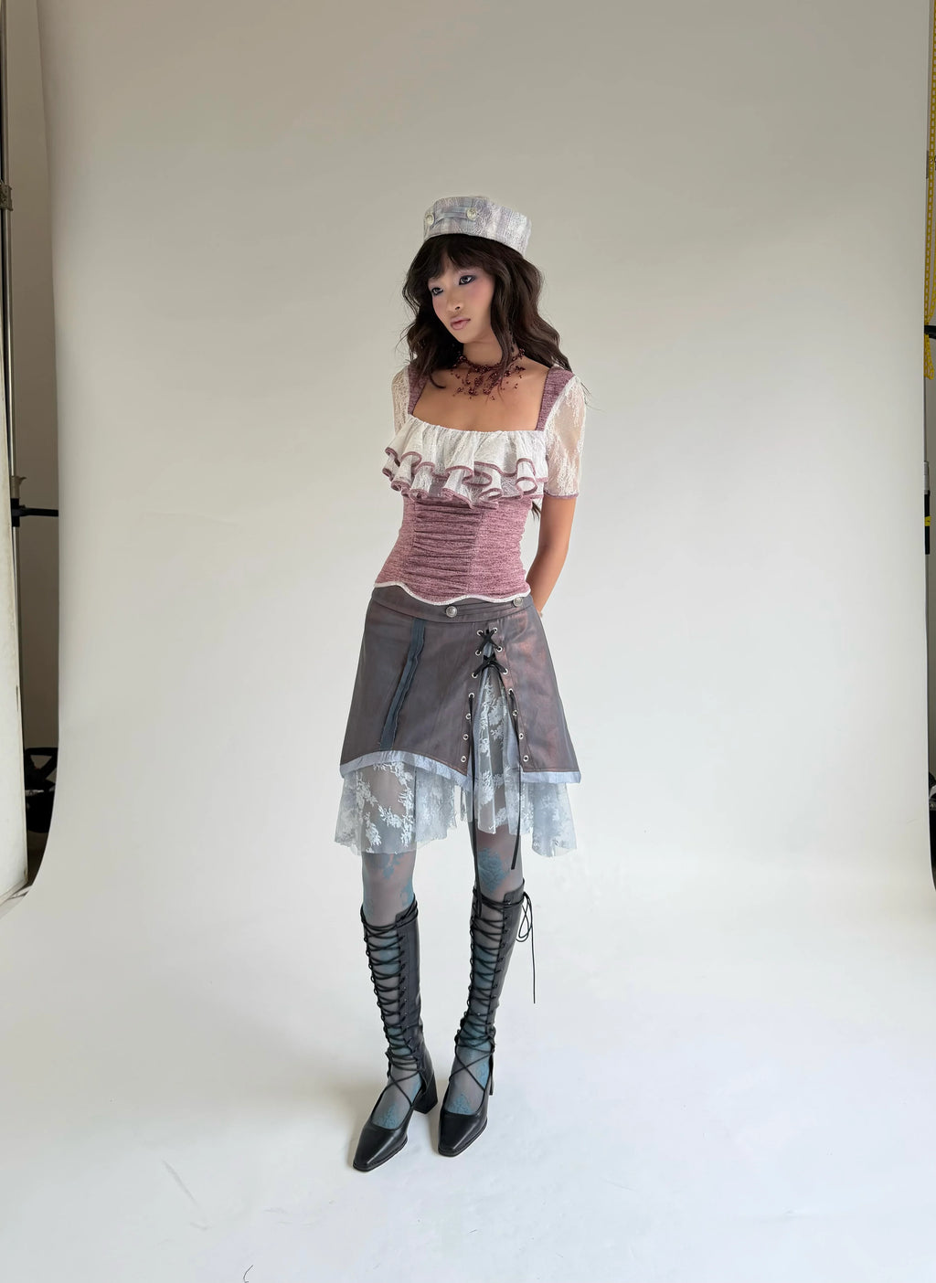 [into.eight] GLITCH SKIRT