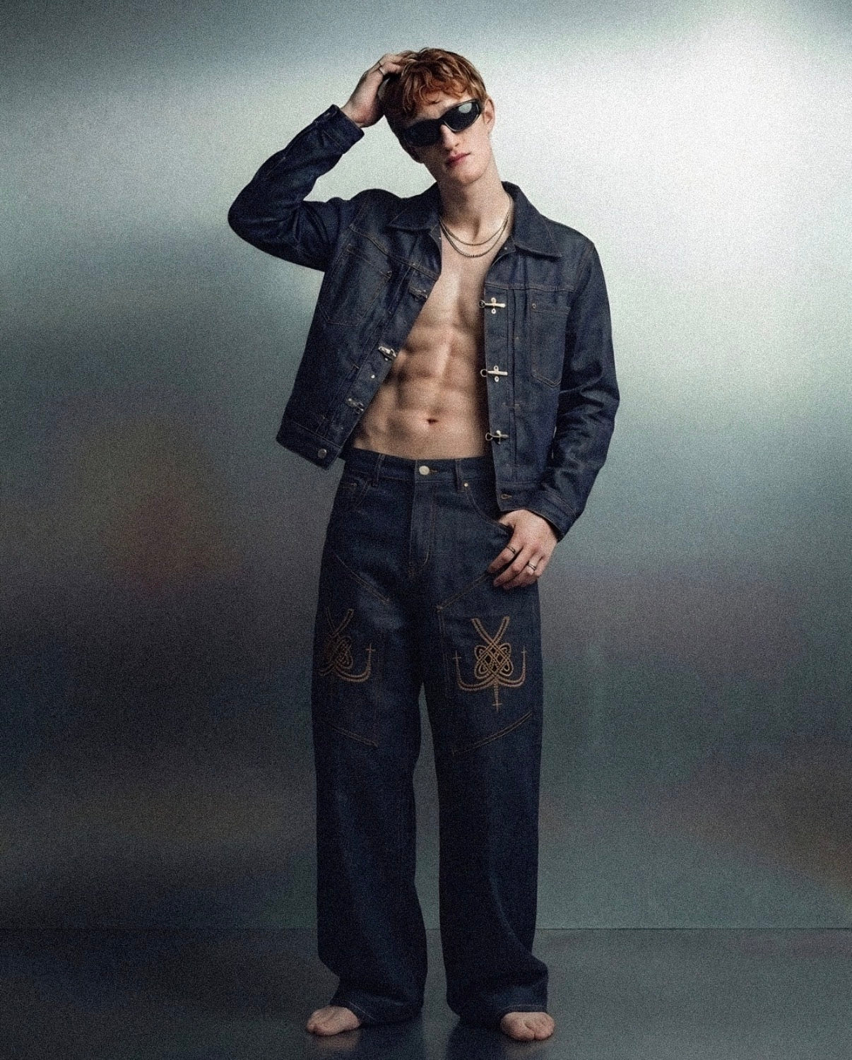 [XIII ELEMENTS] XIII - DENIM WASH JACKET