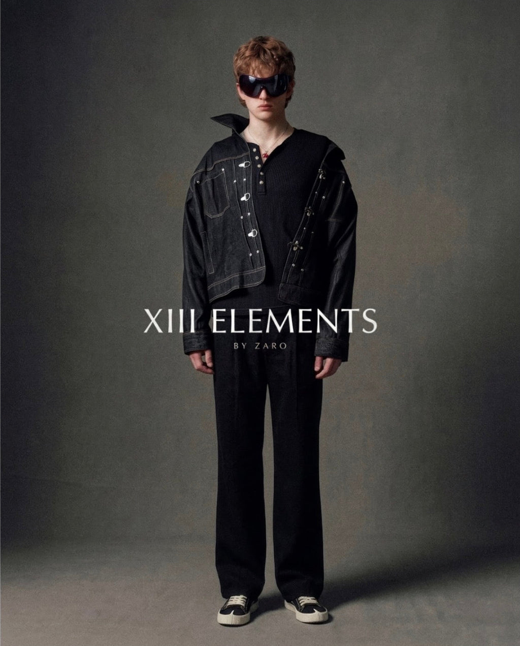 [XIII ELEMENTS] XIII - DENIM WASH JACKET