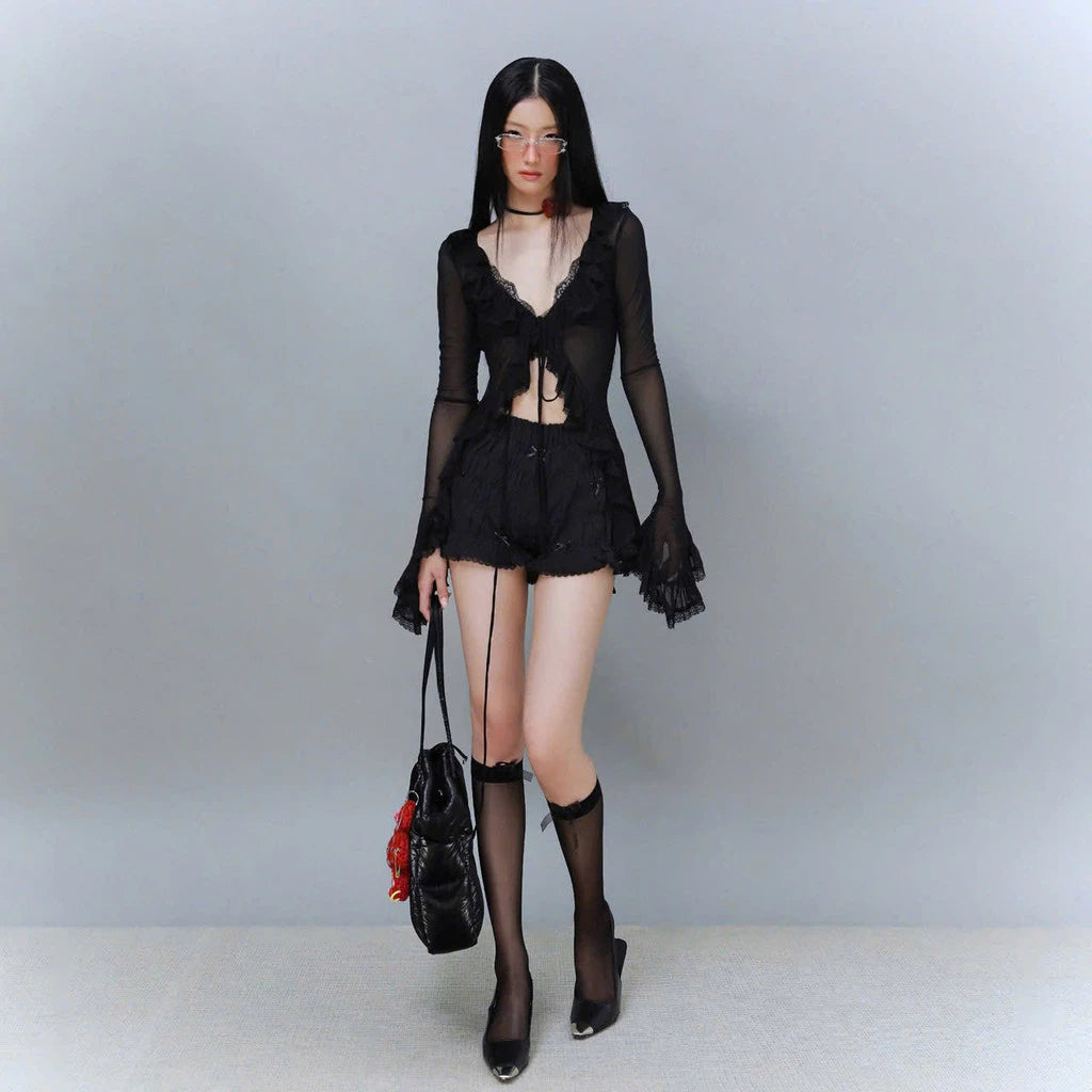 [So Dópe Club] BLACK CRUSH TOP