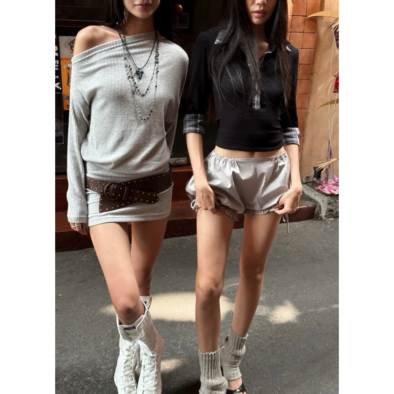 [The Stan] MIEL GRAY DRESS