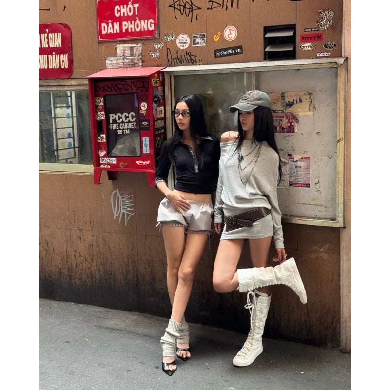 [The Stan] MIEL GRAY DRESS