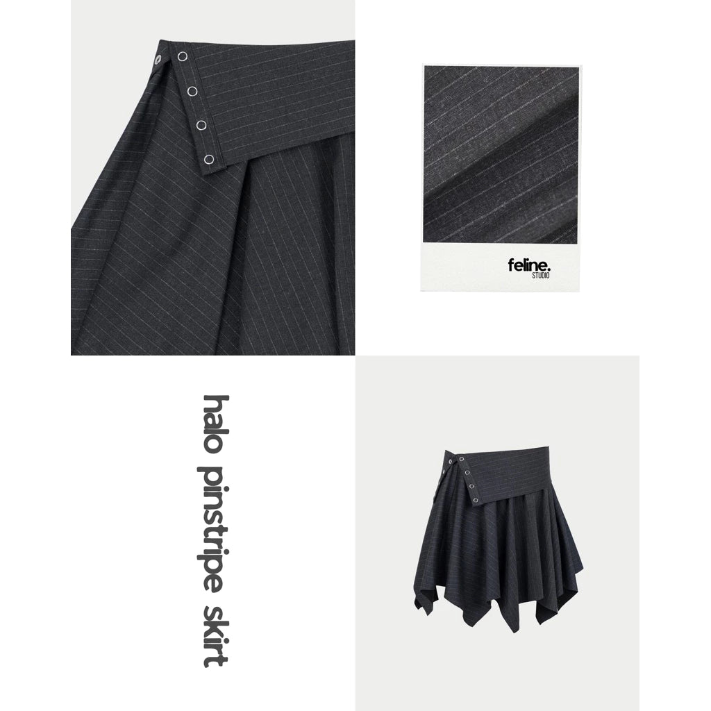 [FELINE STUDIO] HALO PINSTRIPE SKIRT