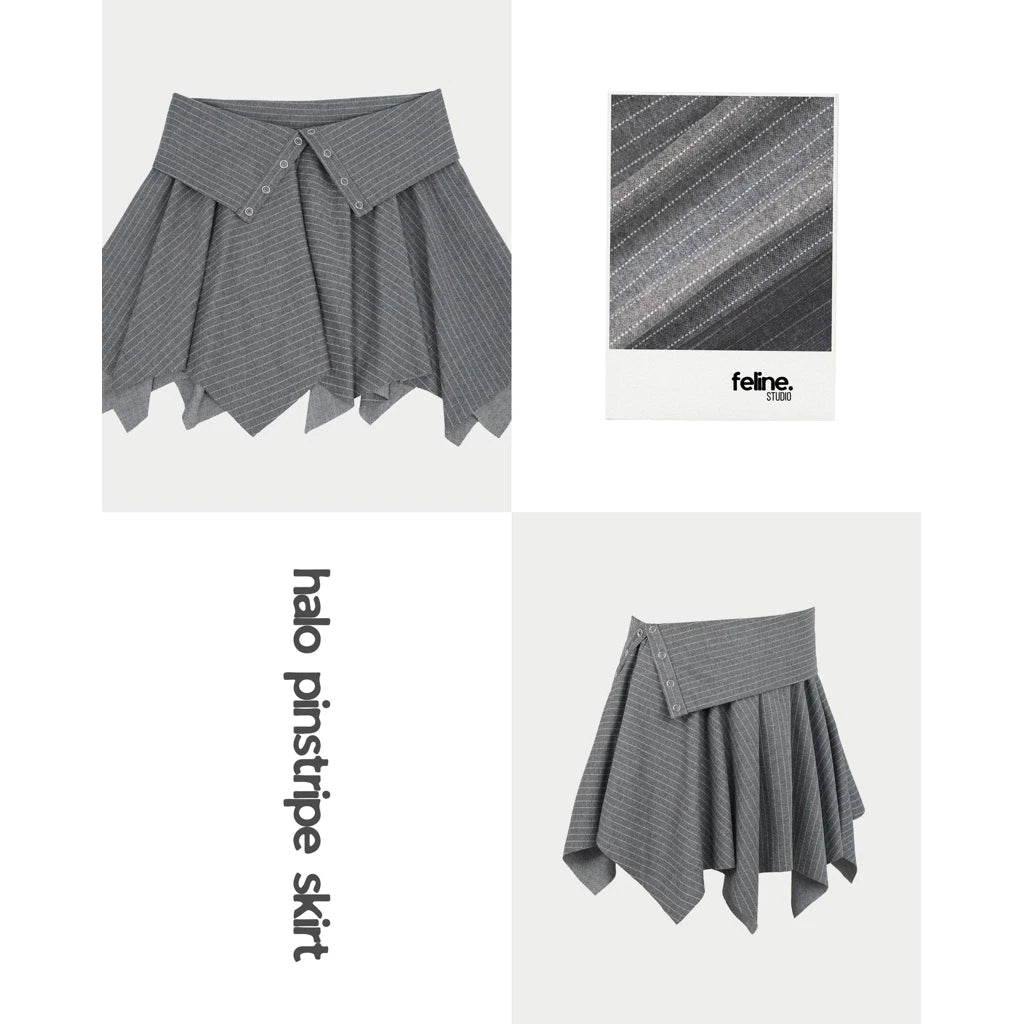 [FELINE STUDIO] HALO PINSTRIPE SKIRT