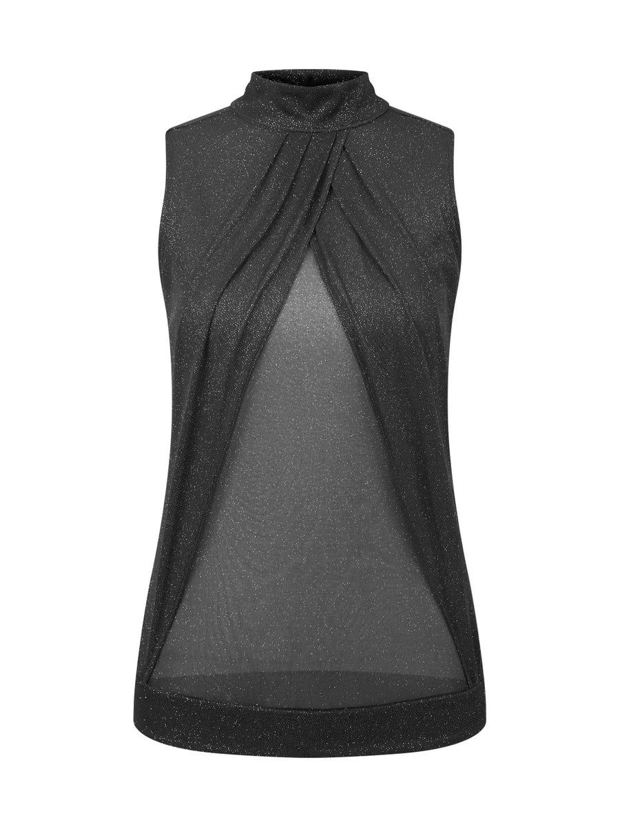 [Mamavirus] SHEER-GLITTER TOP