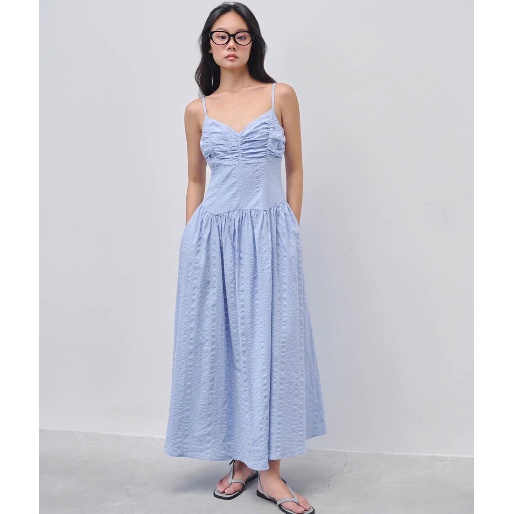 [Happy Zoo] RUCHED MAXI DRESS