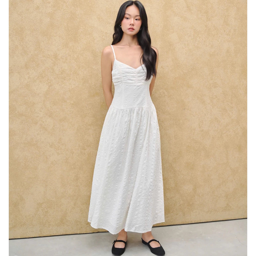 [Happy Zoo] RUCHED MAXI DRESS