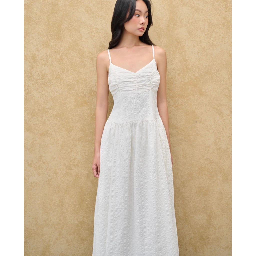 [Happy Zoo] RUCHED MAXI DRESS