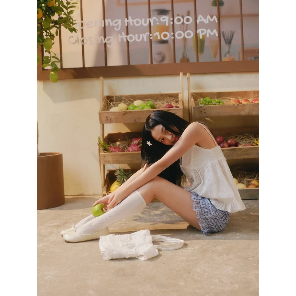 [OLV] Ruffled Buttoned Cami Top