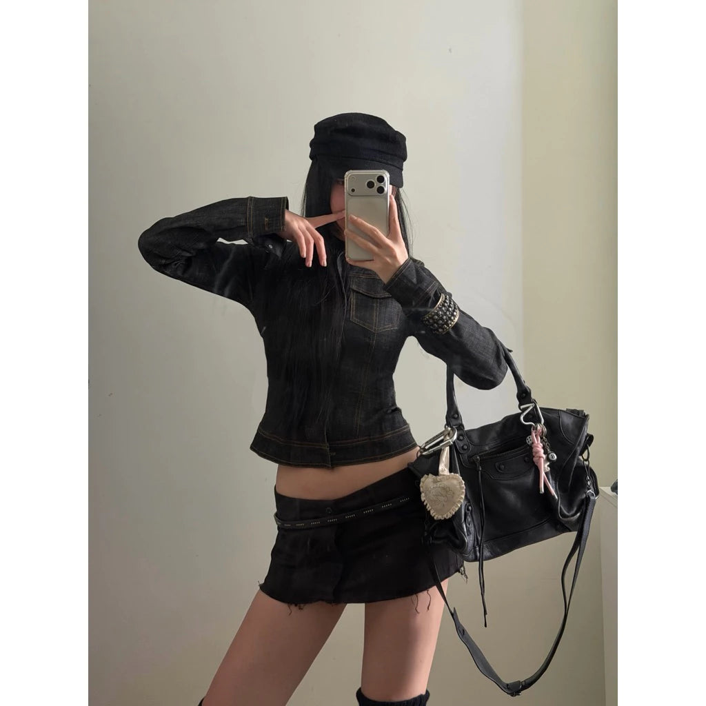 [The Stan] AVA DENIM TOP