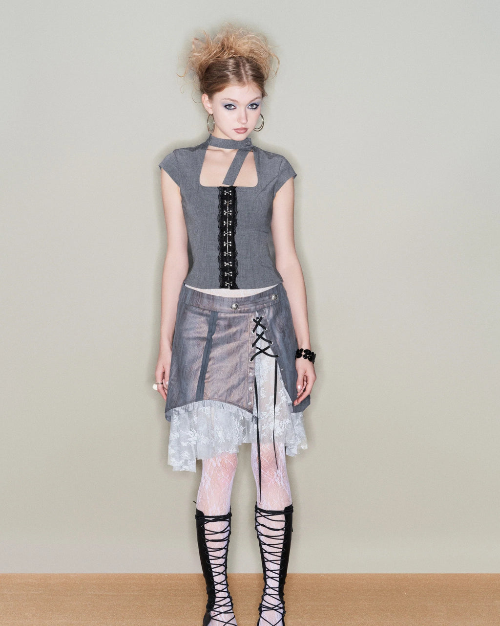 [into.eight] GLITCH SKIRT